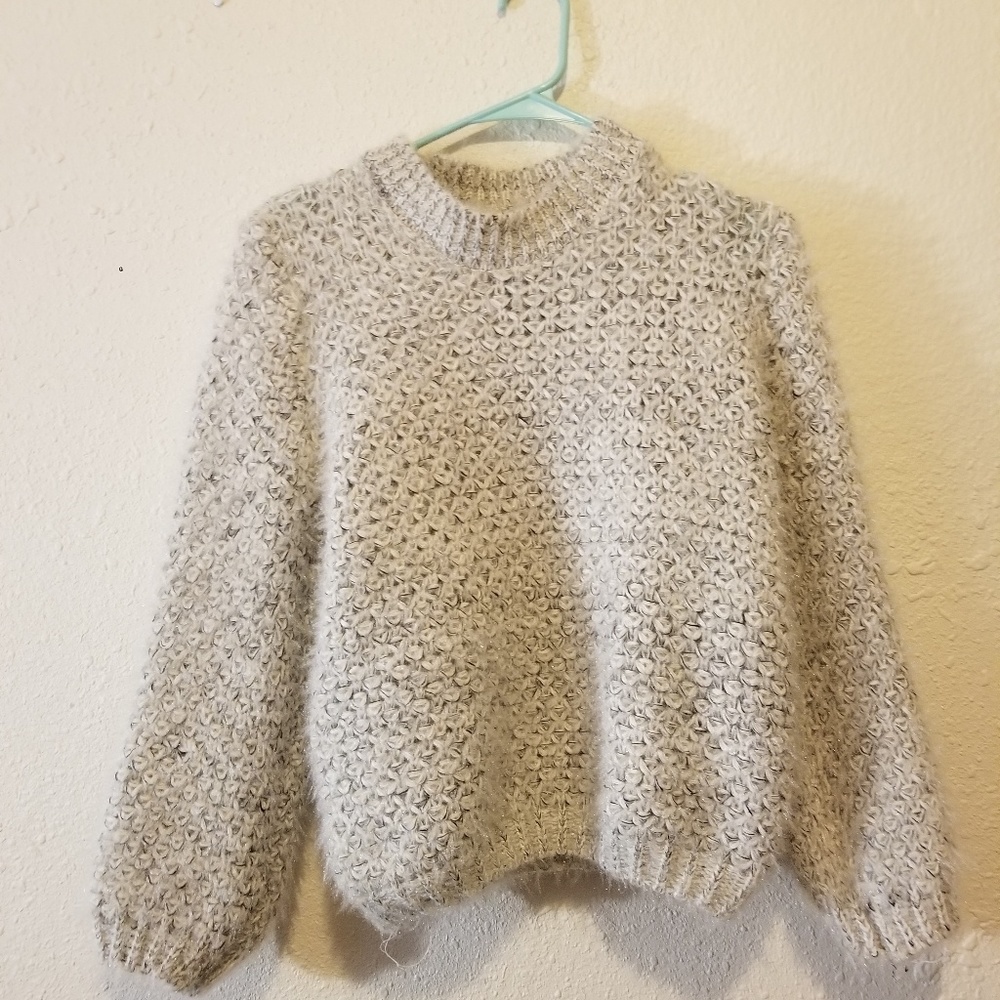 Solid Fuzzy Sweater